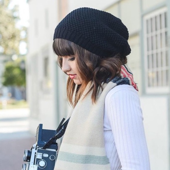 slouchy knit hat